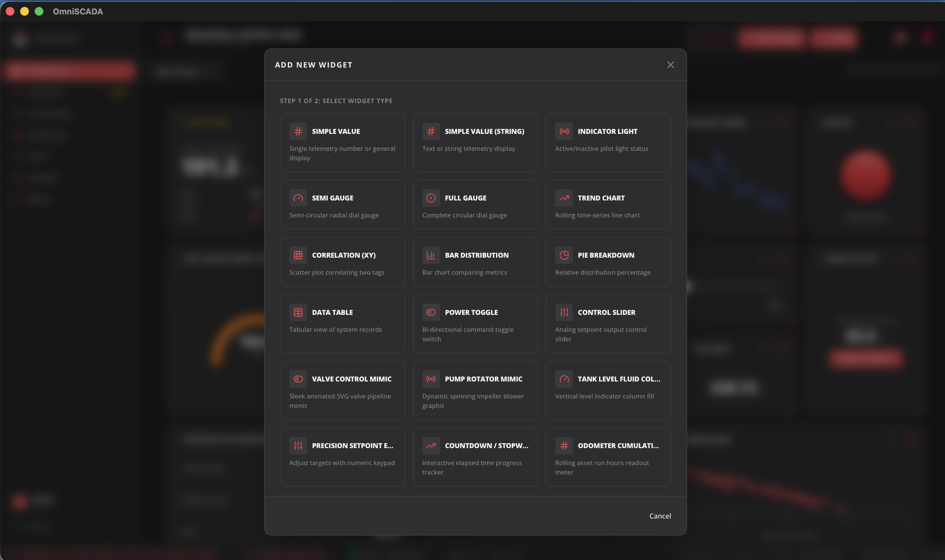 Widget Catalog